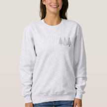 Christmas tree outline sweatshirt