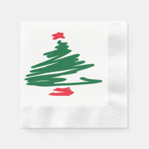 Christmas Tree Paper Napkin