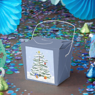 Christmas Tree Party Favour Box