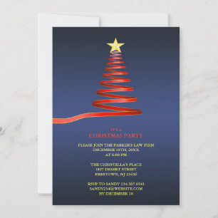 Christmas Tree Party Invitation