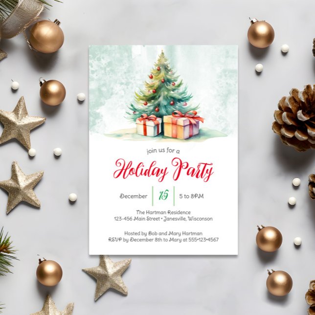 Christmas Tree Party Invitation (Creator Uploaded)