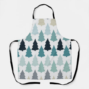 Christmas tree pattern apron