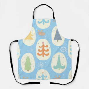 Christmas tree pattern apron