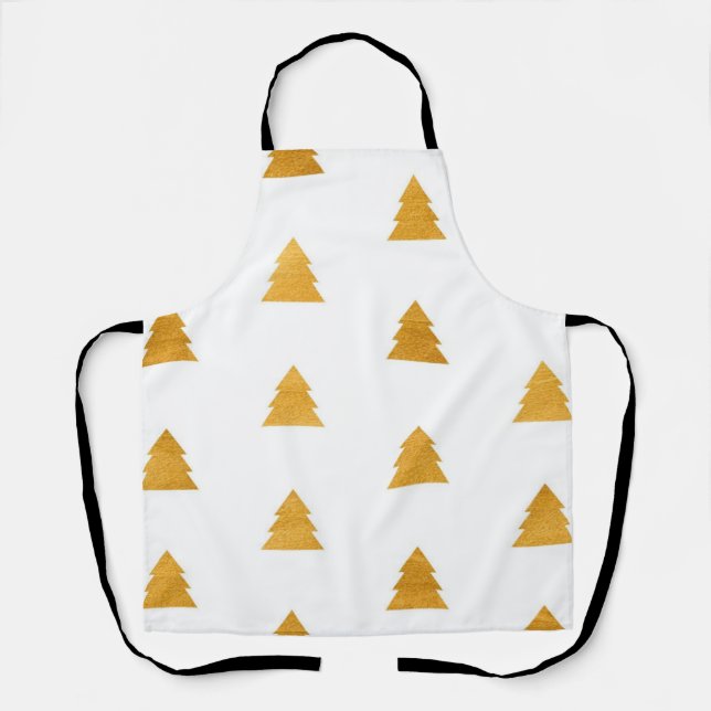 Christmas tree pattern apron (Front)