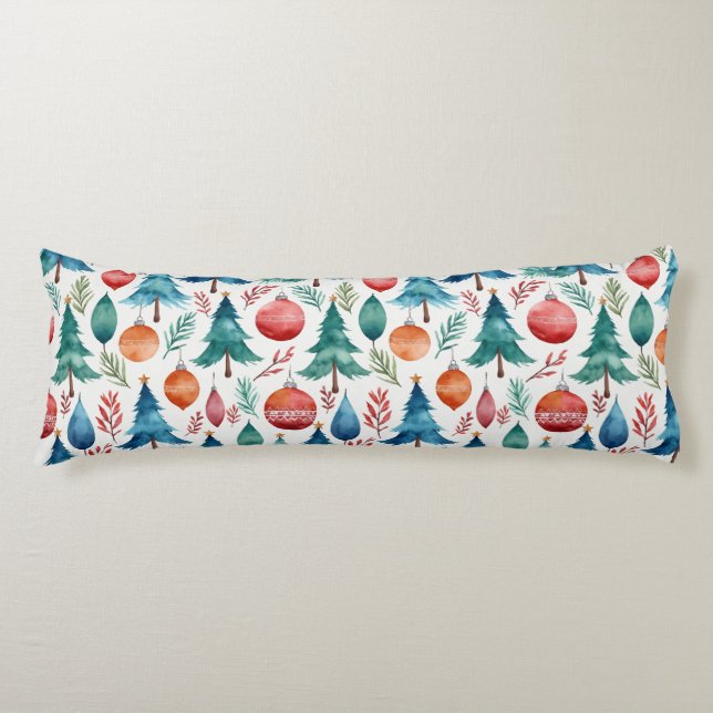 Christmas Tree Pattern Body Cushion (Front)