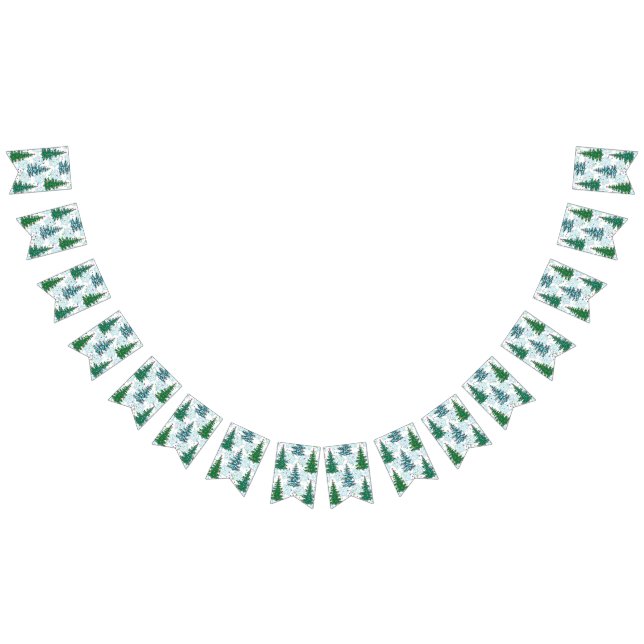 Christmas tree pattern bunting  (All)