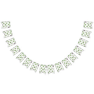 Christmas tree pattern bunting
