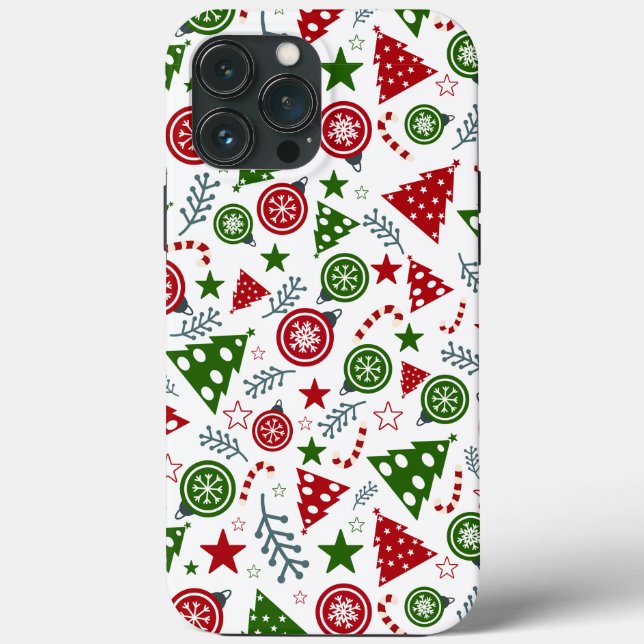 Christmas Tree Pattern Case-Mate iPhone Case (Back)