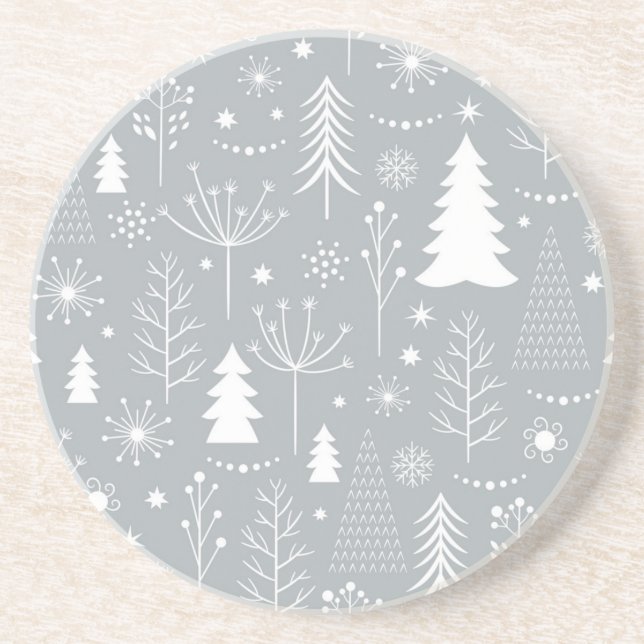 Christmas tree pattern coaster (Front)