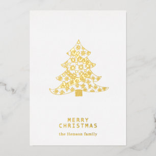 Christmas Tree Pattern Drawing Minimalist Family