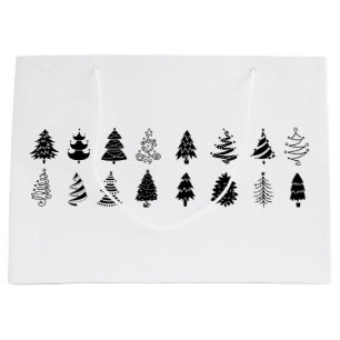 CHRISTMAS TREE PATTERN GIFT BAG