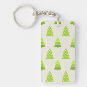 Christmas tree pattern key ring