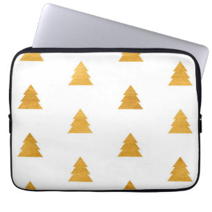 Christmas tree pattern laptop sleeve