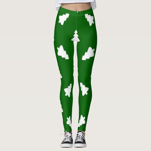 Christmas tree pattern leggings (Front)