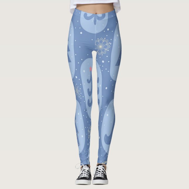 Christmas tree pattern leggings (Front)