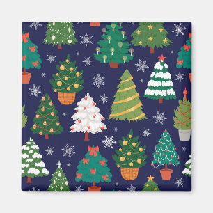 Christmas tree pattern magnet