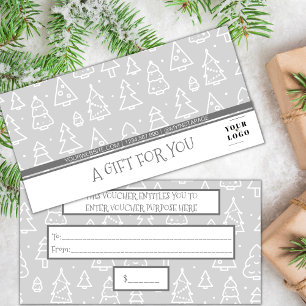 Christmas Tree Pattern My Custom Business Logo