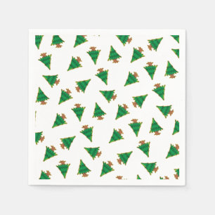 Christmas Tree Pattern Napkin