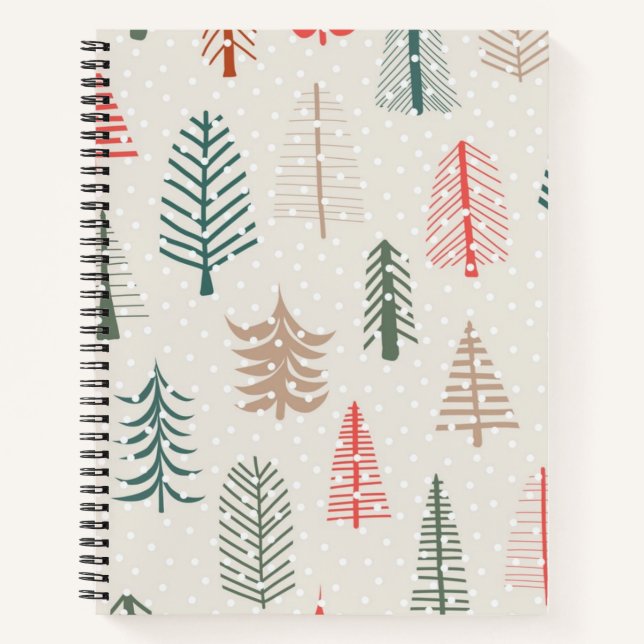 Christmas tree pattern notebook (Front)