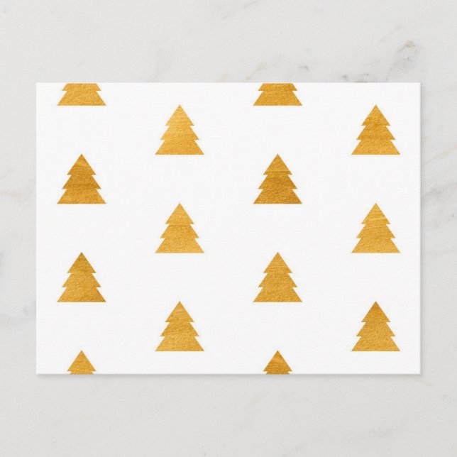Christmas tree pattern postcard (Front)