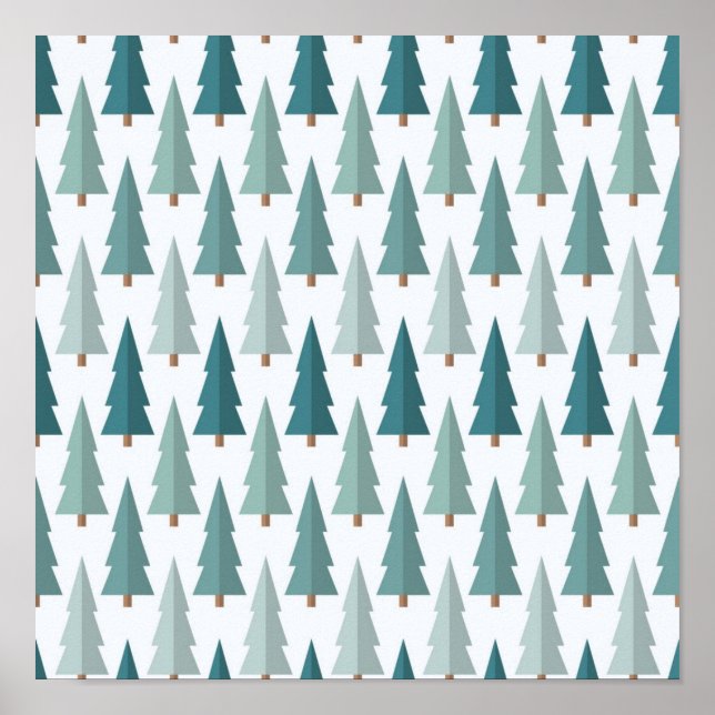 Christmas tree pattern poster (Front)