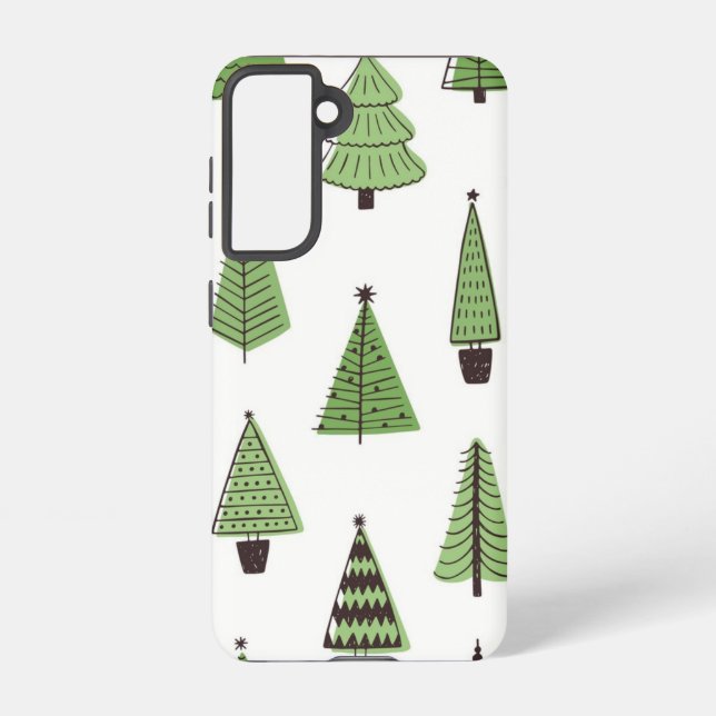 Christmas tree pattern samsung galaxy s21 case (Back)