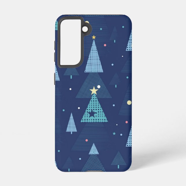 Christmas tree pattern samsung galaxy s21 case (Back)