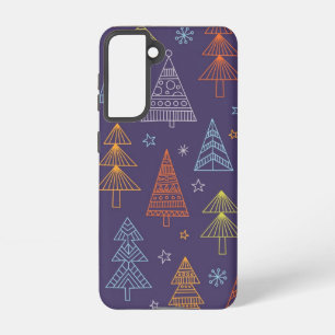 Christmas tree pattern samsung galaxy case