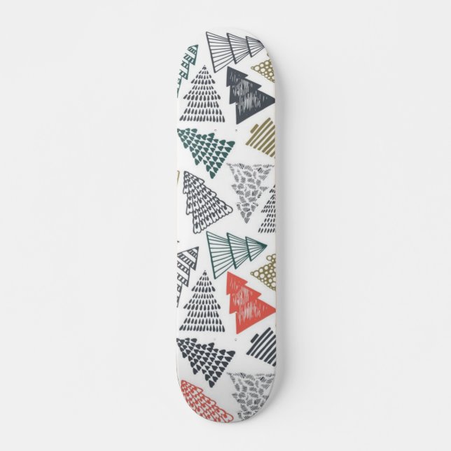 Christmas tree pattern skateboard (Front)