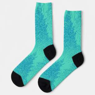 Christmas tree pattern socks