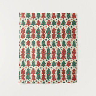 christmas tree pattern tapestry