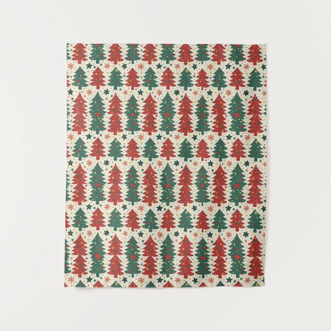 christmas tree pattern tapestry (Front)