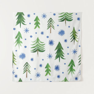 Christmas tree pattern tapestry