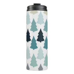 Christmas tree pattern thermal tumbler