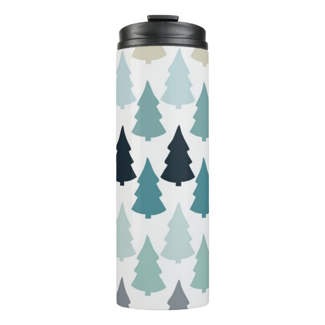 Christmas tree pattern thermal tumbler (Front)