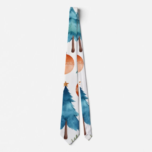 Christmas Tree Pattern Tie (Front)