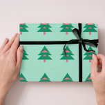 Christmas tree pattern winter wrapping paper<br><div class="desc">Beautiful minimalist Christmas tree pattern.</div>