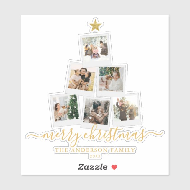 Christmas Tree Photo Collage (Sheet)