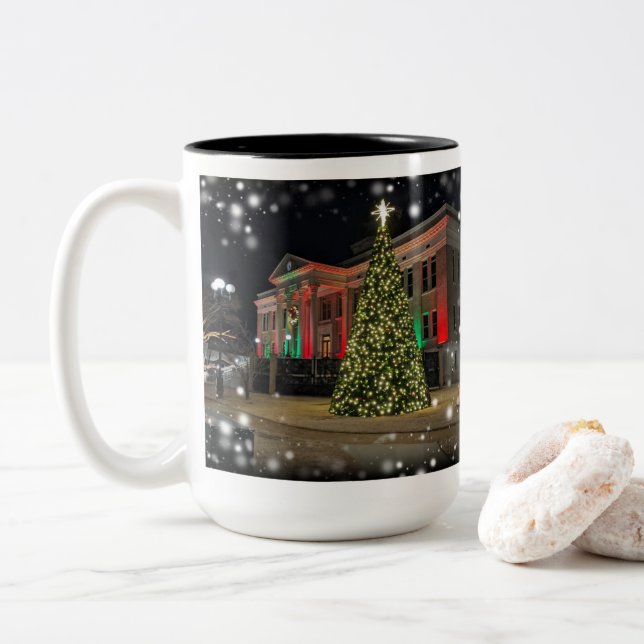 Christmas Tree Picture Mug (With Donut)