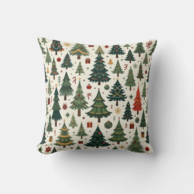 Christmas Tree Pillow Cushion (Front)