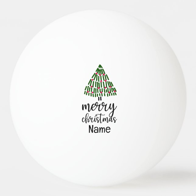Christmas Tree  Ping Pong Ball (Front)