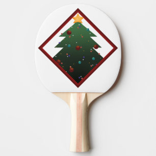 Christmas Tree Ping Pong Paddle
