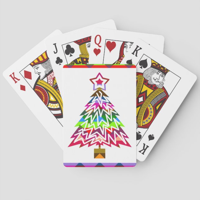 Christmas Tree Playing Cards (Back)