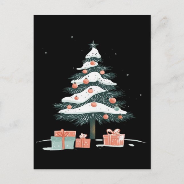 Christmas tree  postcard (Front)
