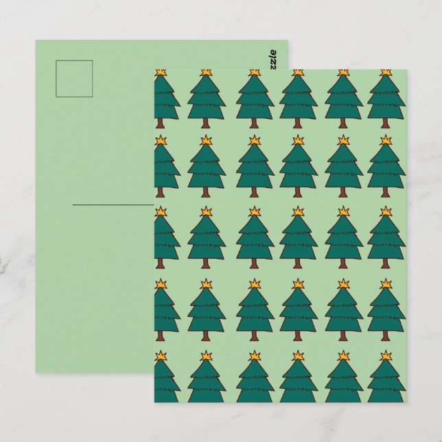Christmas tree  postcard (Front/Back)