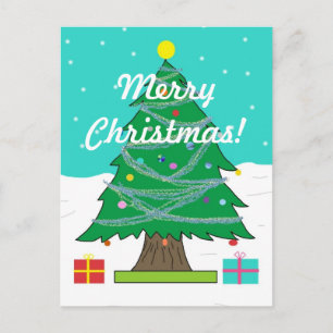 Christmas Tree postcard
