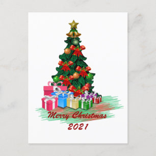 Christmas Tree Postcard