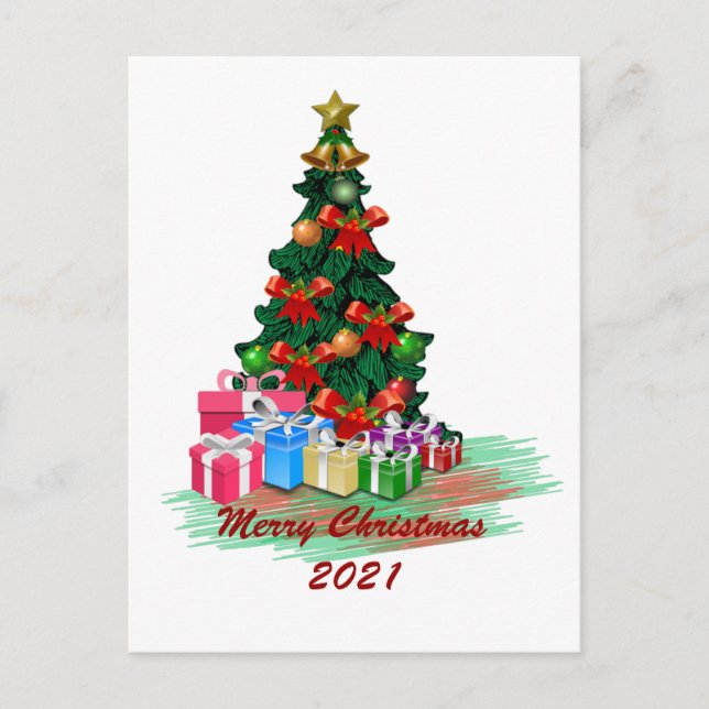 Christmas Tree Postcard (Front)