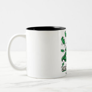 Christmas Tree Power Festive Tee Two-Tone Coffee Mug