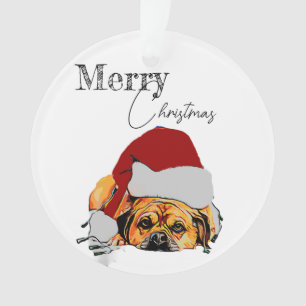 Christmas Tree Puggle Ornament